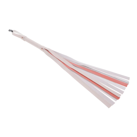Sportsheets S&M Peaches n CreaMe Stripe Flogger Cream-Orange 32in