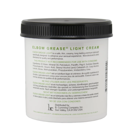 Elbow Grease Light Cream Jar 443 ml - Unscented Lubricating Cream