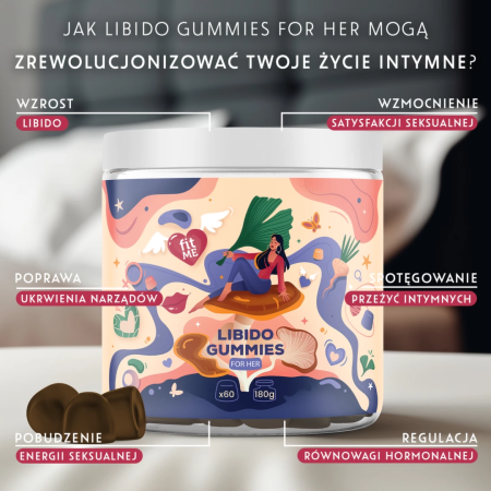IntimDiet Libido Gummies For Men 180g - Cordyceps, Tribulus, Vegan Formula