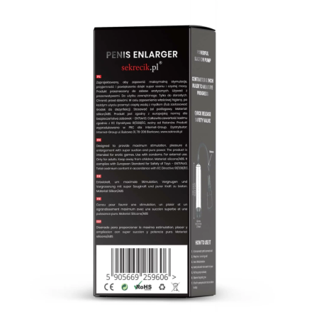 Stifler's Collection Manual Intimate Vacuum System Transparent 22 cm