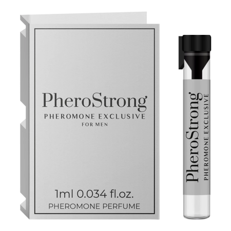 PheroStrong EXCLUSIVE Men’s Perfume 1ml - Fresh Woody Fragrance & Pheromone Formula