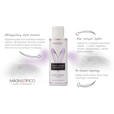 MAGNETIFICO Exotic Passion Massage Oil 100ml - Natural Plant Formula