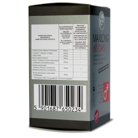 Lovely Lovers MAXILONG 60 Capsules - Advanced Male Vitality Support Formula