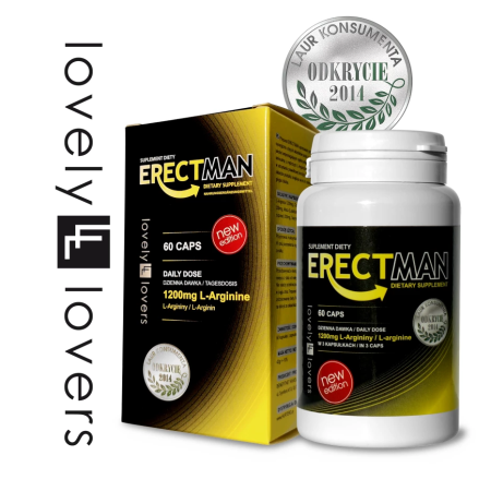 Lovely Lovers ERECTMAN Capsules - Advanced Male Vitality & Cognitive Support, 60 pcs