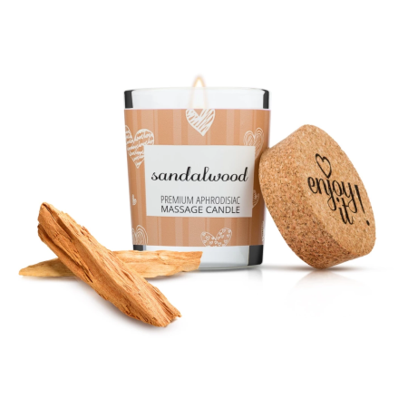 Magnetifico Sandalwood Body Massage Candle with Pheromones 70ml, Long Burn