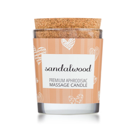 Magnetifico Sandalwood Body Massage Candle with Pheromones 70ml, Long Burn