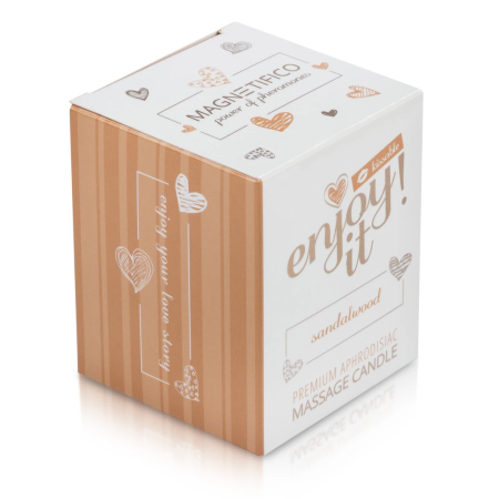 Magnetifico Sandalwood Body Massage Candle with Pheromones 70ml, Long Burn