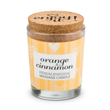 Magnetifico Candle Massage Oil 70ml with Pheromones - Orange & Cinnamon Aroma