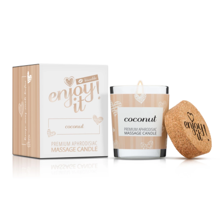 Magnetifico Candle Body Massage Oil 70ml with Pheromones - Coconut Scent