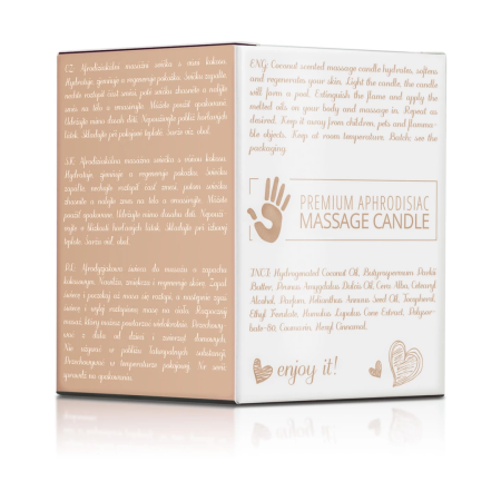 Magnetifico Candle Body Massage Oil 70ml with Pheromones - Coconut Scent