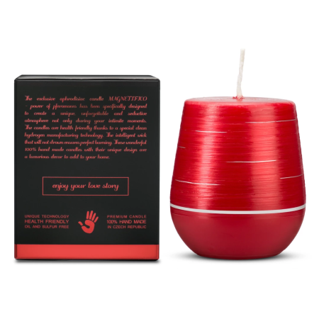 MAGNETIFICO Strawberry Scented Candle 36h Long-Lasting, Handmade, EU