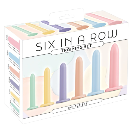 You2Toys Six in a Row Silicone Training Set 6 Sizes Pastel Colors