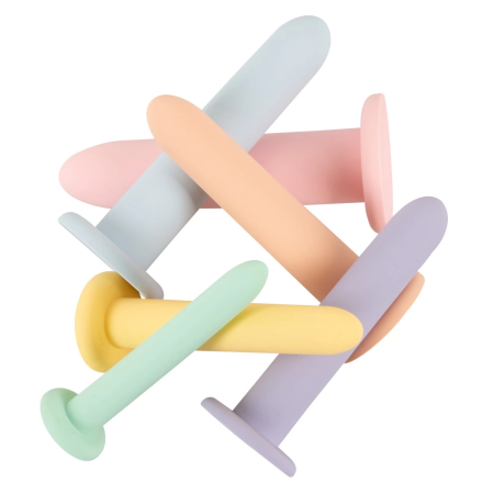 You2Toys Six in a Row Silicone Training Set 6 Sizes Pastel Colors