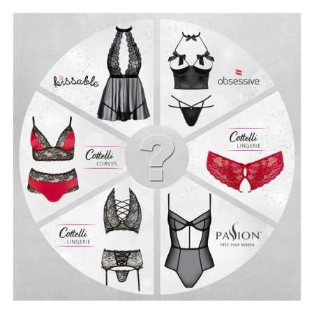 Cottelli Dessous XS - Surprise Selection Lingerie Box, Assorted Styles