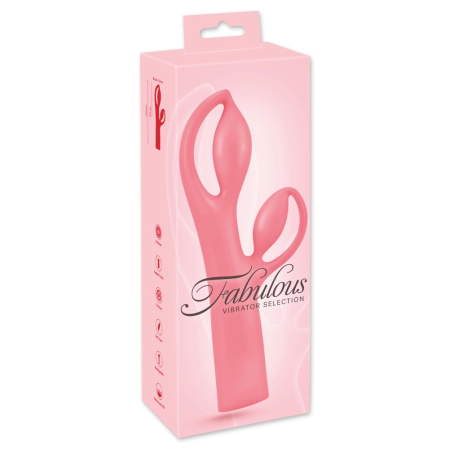 You2Toys Fabulous Dual Motor Vibrator Pink 25cm Waterproof Silicone