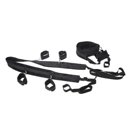 Sportsheets No Matter Where Versatile Bondage Restraint System Black