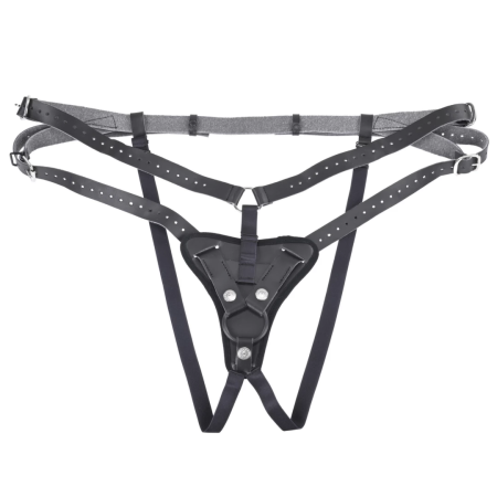 Sportsheets Aurora High Waisted Harness Adjustable Black 60” Max