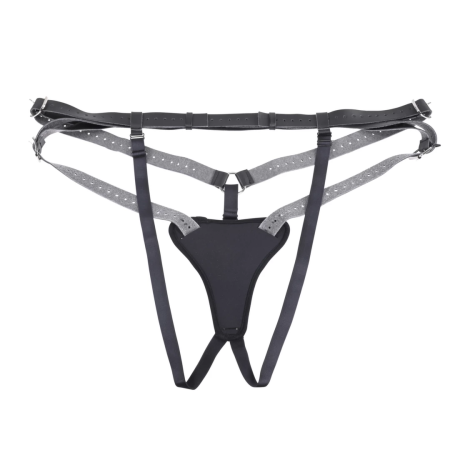 Sportsheets Aurora High Waisted Harness Adjustable Black 60” Max