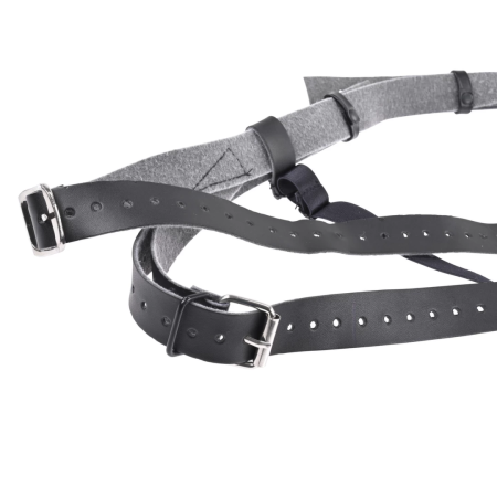 Sportsheets Aurora High Waisted Harness Adjustable Black 60” Max