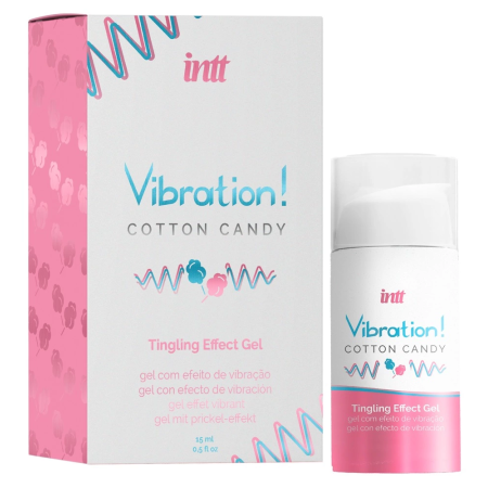 intt Vibration Cotton Candy Stimulation Gel 15 ml - Sweet Aroma Formula