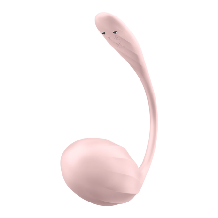 Satisfyer Ribbed Petal Connect App - Wearable Dual Vibrator, Pink, IPX7