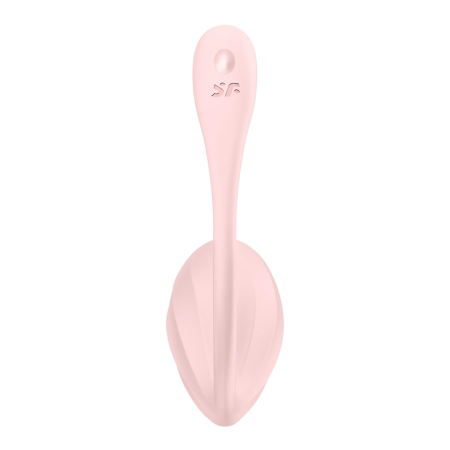 Satisfyer Ribbed Petal Connect App - Wearable Dual Vibrator, Pink, IPX7