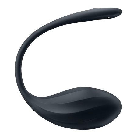 Satisfyer Ribbed Petal Connect App Wearable Intimate Device Black