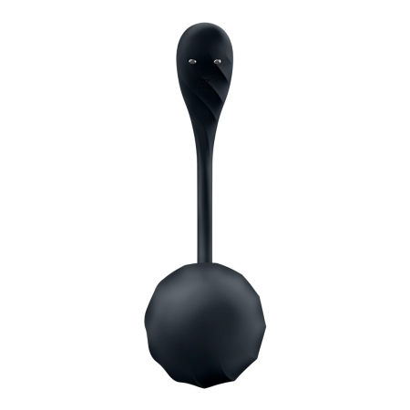 Satisfyer Ribbed Petal Connect App Wearable Intimate Device Black
