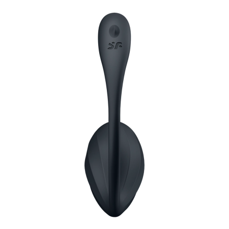 Satisfyer Ribbed Petal Connect App Wearable Intimate Device Black