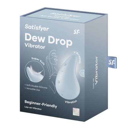 Satisfyer Dew Drop Blue - Compact Dual-Motor Lay-On Massager