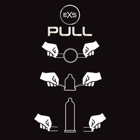 EXS Pull Non-Latex Condoms 72-Pack | Ultra-Thin Hypoallergenic Design