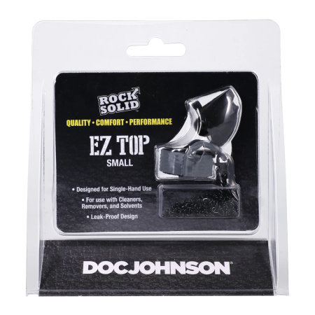 Rock Solid EZ Top Cap Grey Small - Leak-Proof One-Handed System
