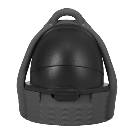 Rock Solid EZ Top Cap Grey Small - Leak-Proof One-Handed System