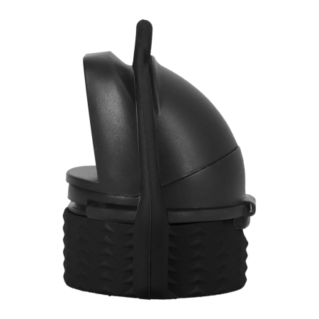 Rock Solid EZ Top Cap Large Black - Leak-Proof One-Handed System