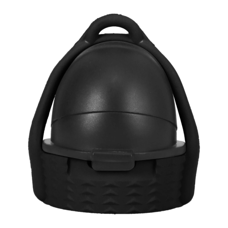 Rock Solid EZ Top Cap Large Black - Leak-Proof One-Handed System