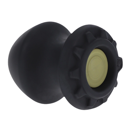 Oxballs Kum Keeper Medium Black - Silicone Plug with Removable Stopper