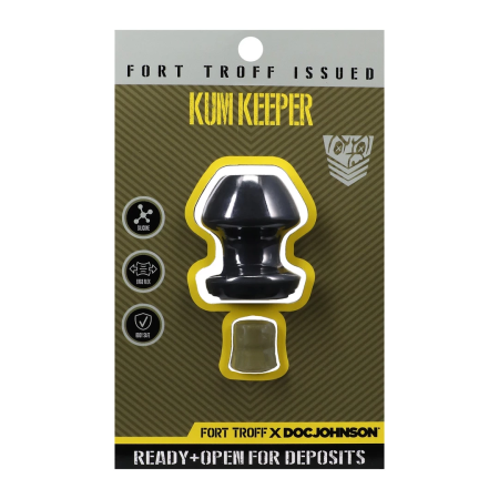 Oxballs Kum Keeper Plug Small Black - Flexible Silicone System