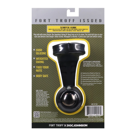 Perfect Fit Swing N' Hang Silicone Ball Stretching Ring Black