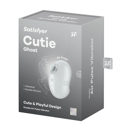 Satisfyer Cutie Ghost Air Pulse Intimate Device White Waterproof