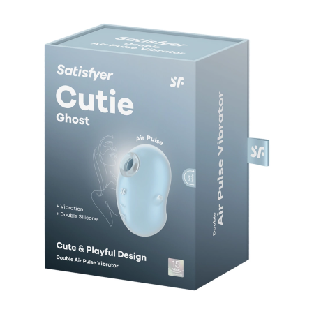 Satisfyer Cutie Ghost Air Pulse System Blue - Compact Waterproof Model