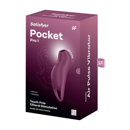 Satisfyer Pocket Pro 1 Purple - Compact Dual-Motor Device, 11 Modes