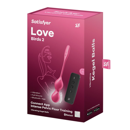 Satisfyer Love Birds 2 App-Controlled Kegel Trainer Pink 78.3g