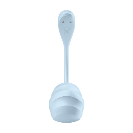 Satisfyer Smooth Petal Connect App Wearable Intimate Device Light Blue