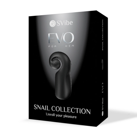 Snail Vibe EVO Intimate Machine Black - Dual Motor, Silicone, Waterproof