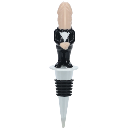 Gift Republic Groom Bottle Stopper - Elegant Party Accessory, Silver Finish