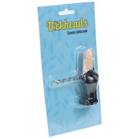 Gift Republic Groom Corkscrew Wedding Party Bottle Opener Black
