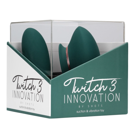 Loving Joy Twitch 3 Rechargeable Vibrator & Suction Device Forest Green