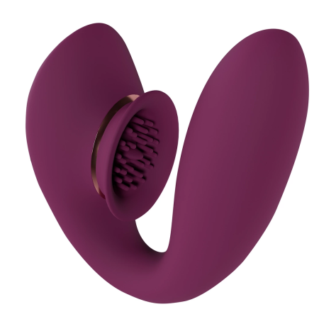Dream Toys TWITCH 3 Intimate Device with Suction & Vibration Burgundy