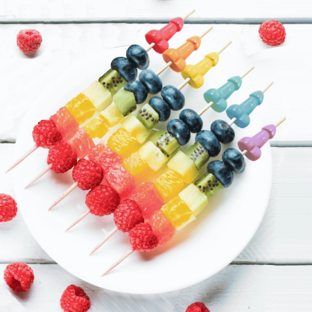 Kheper Games Party Picks Bamboo Set 6pcs - Humorous Topper 18cm