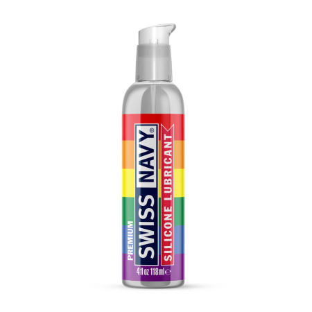 Swiss Navy Silicone Lubricant Pride Edition 118ml Leak-Proof Pump